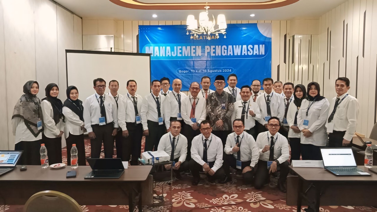 Inspektorat Daerah Kabupaten Tanah Bumbu Ikuti Diklat Manajemen Pengawasan di Pusdiklatwas BPKP Bogor Selasa, 13 Agustus - Jum'at, 16 Agustus 2024