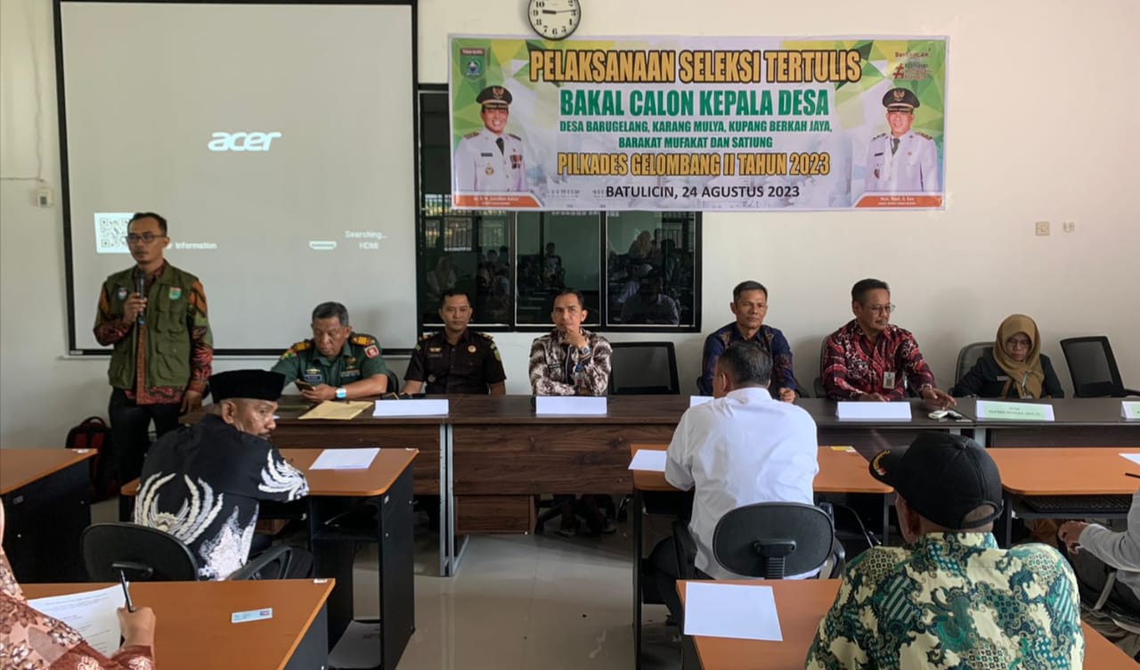 Inspektorat Daerah hadiri Proses Seleksi Tertulis Bakal Calon Kepala Desa Gelombang II Tahun 2023: Menuju Pemilihan Kepala Desa yang Berkualitas